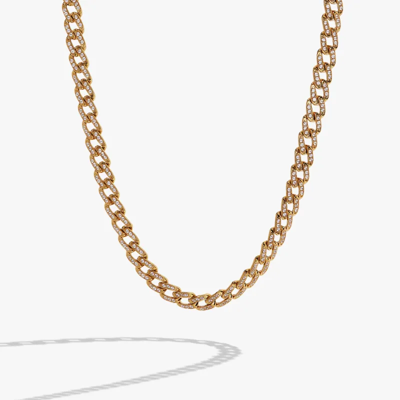 Crystal Pave Curb Chain Necklace sold by Alex and Ani