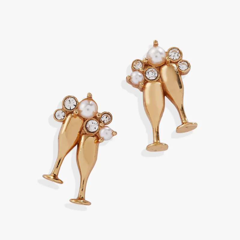 Champagne Stud Earrings sold by Alex and Ani