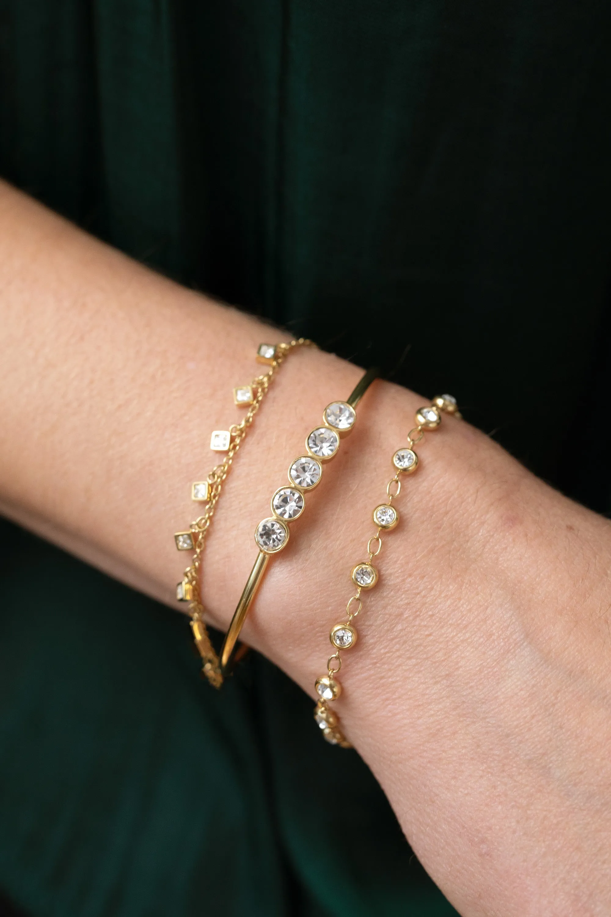 Crystal Pebble Chain Bracelet sold by Alex and Ani product image thumbnail 3