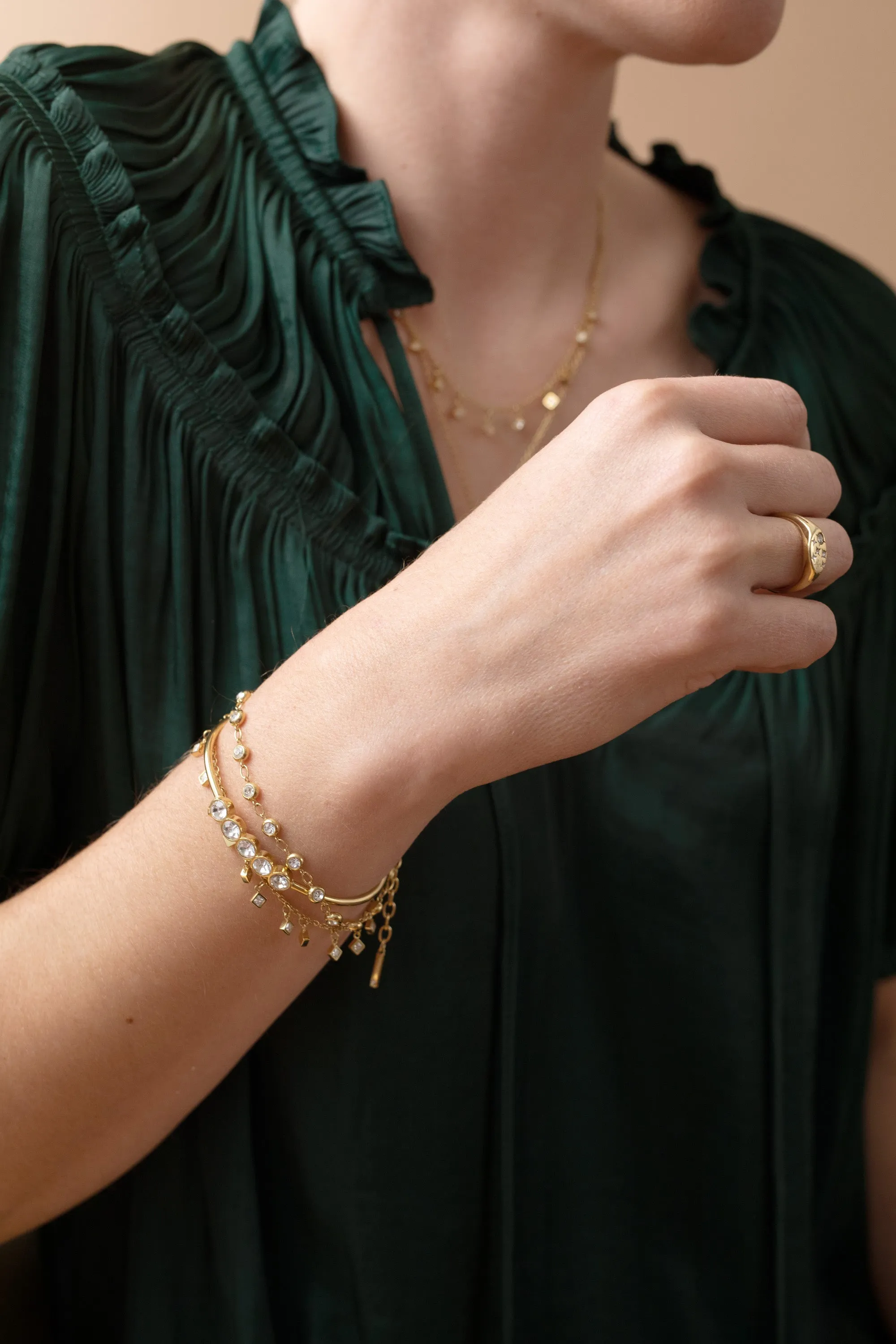 Princess Cut Crystal Bracelet sold by Alex and Ani product image thumbnail 4