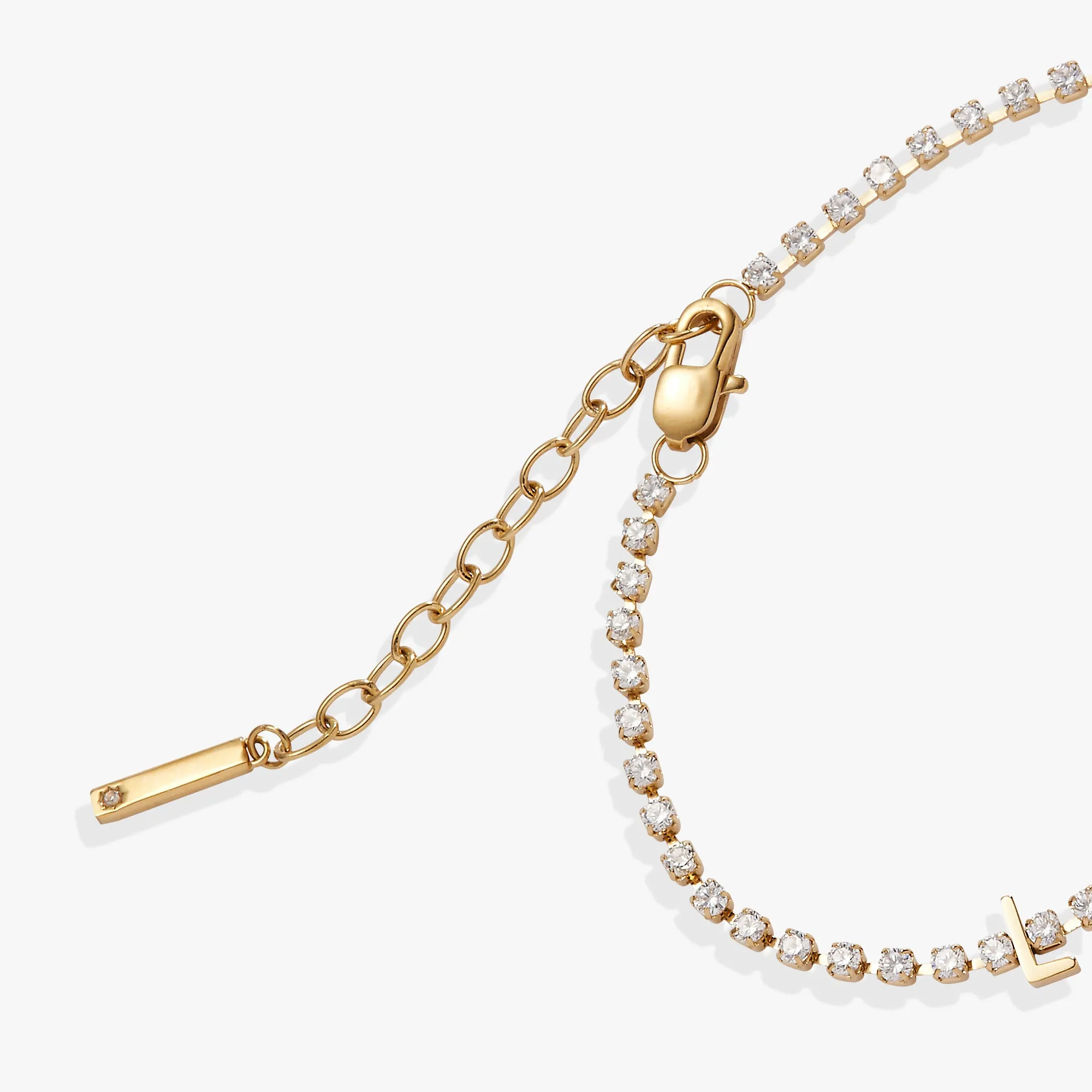 “Love” Crystal Tennis Bracelet sold by Alex and Ani product image thumbnail 3