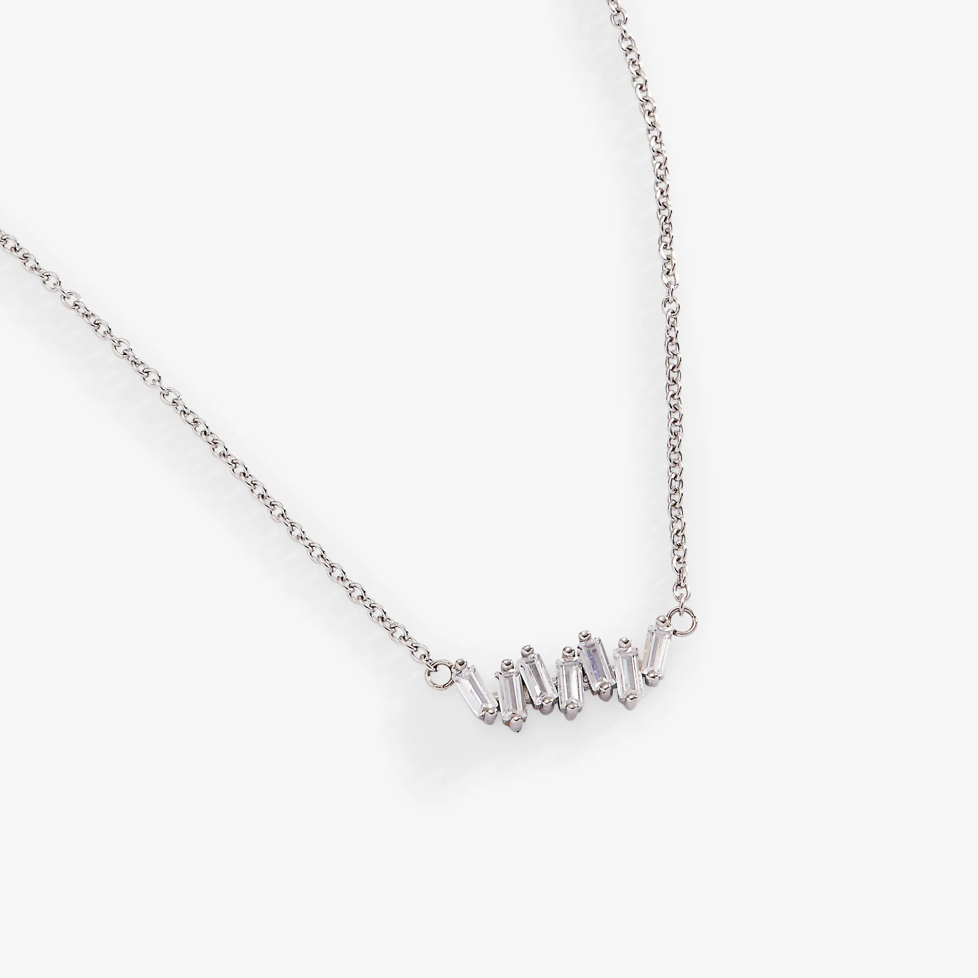 Crystal Baguette Bar Necklace sold by Alex and Ani product image thumbnail 5