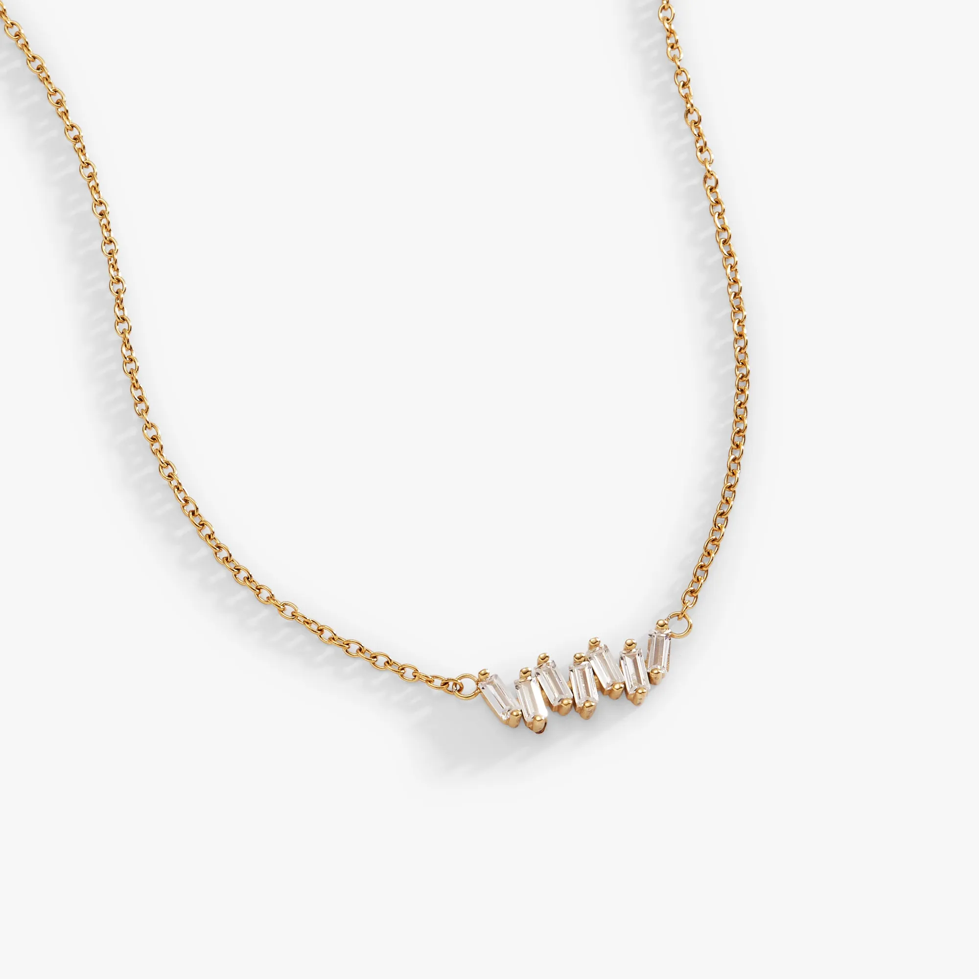 Crystal Baguette Bar Necklace sold by Alex and Ani product image thumbnail 2