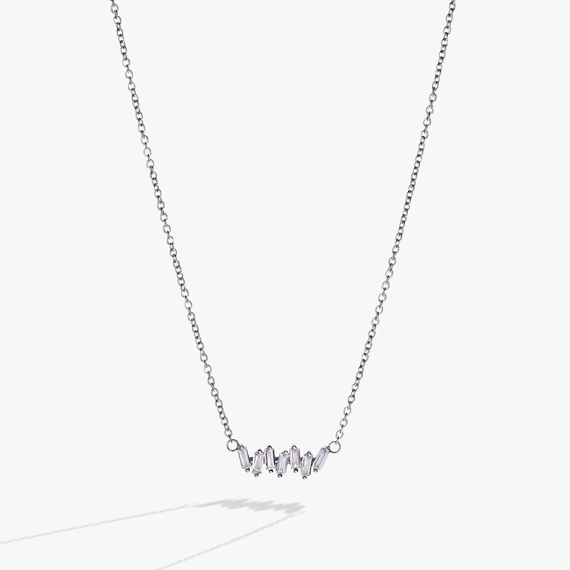 Crystal Baguette Bar Necklace sold by Alex and Ani product image thumbnail 4