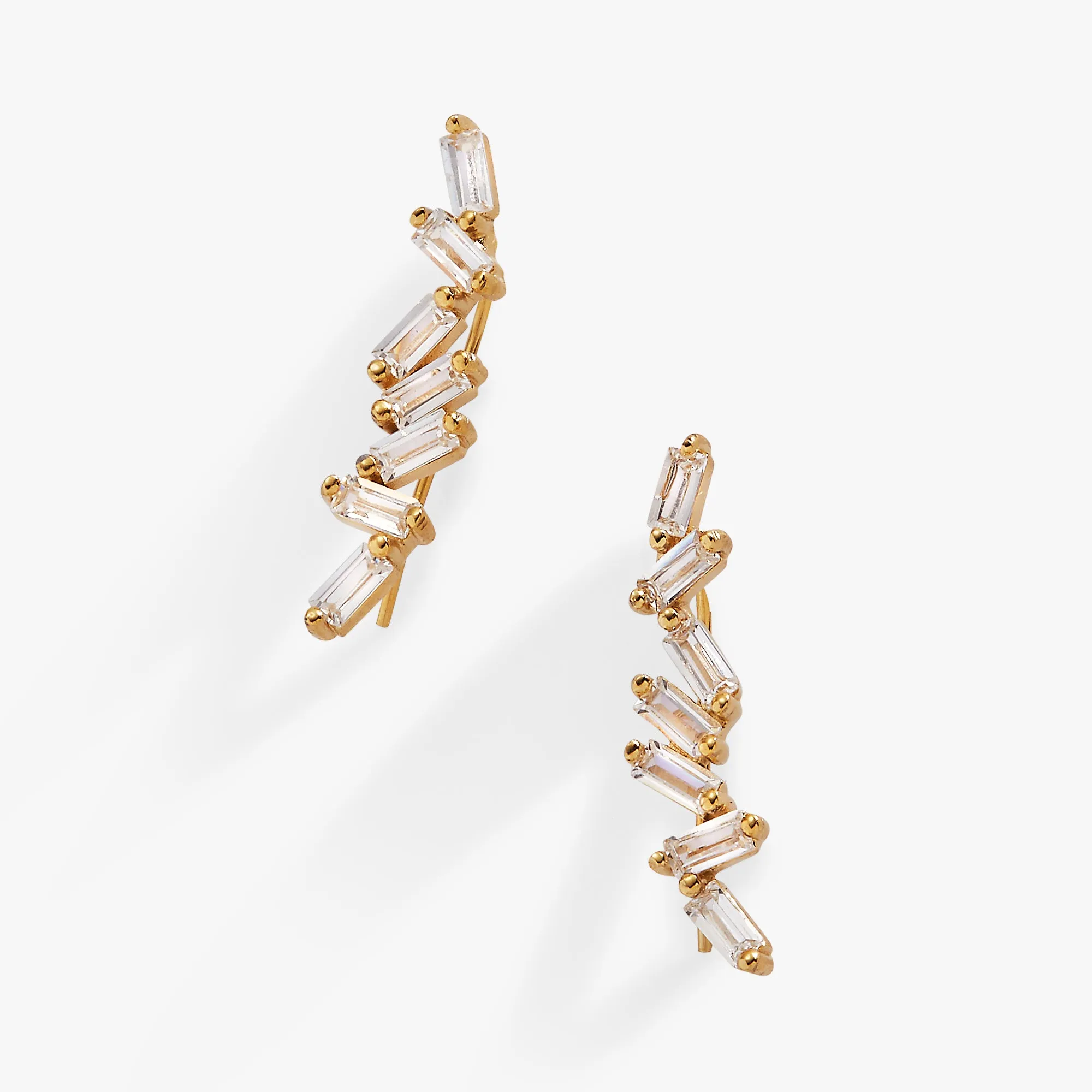 Crystal Baguette Crawler Earrings sold by Alex and Ani