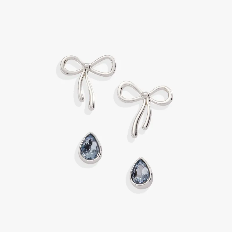 Bow & Teardrop Stud Earring Set sold by Alex and Ani
