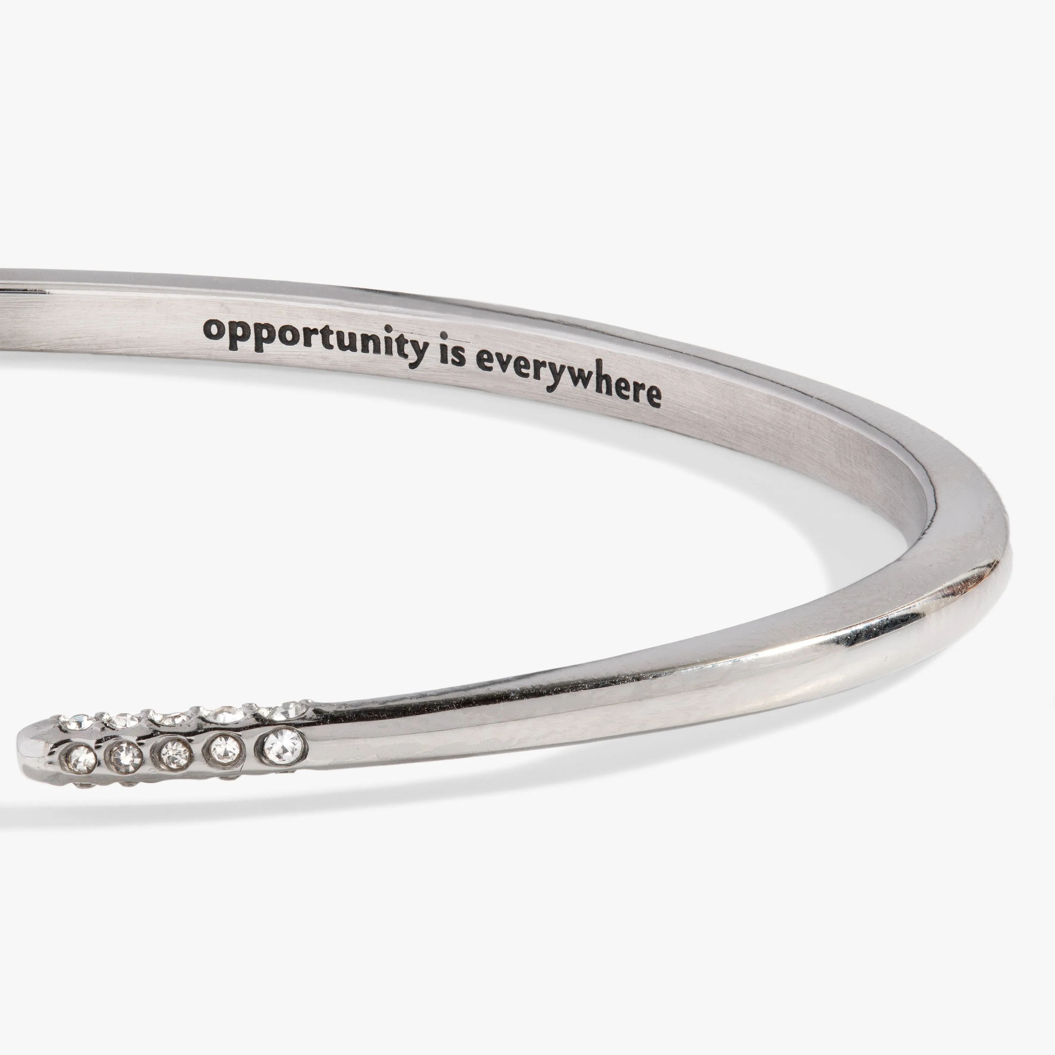 "Opportunity Is Everywhere” Open Tusk Cuff Bracelet sold by Alex and Ani product image thumbnail 2