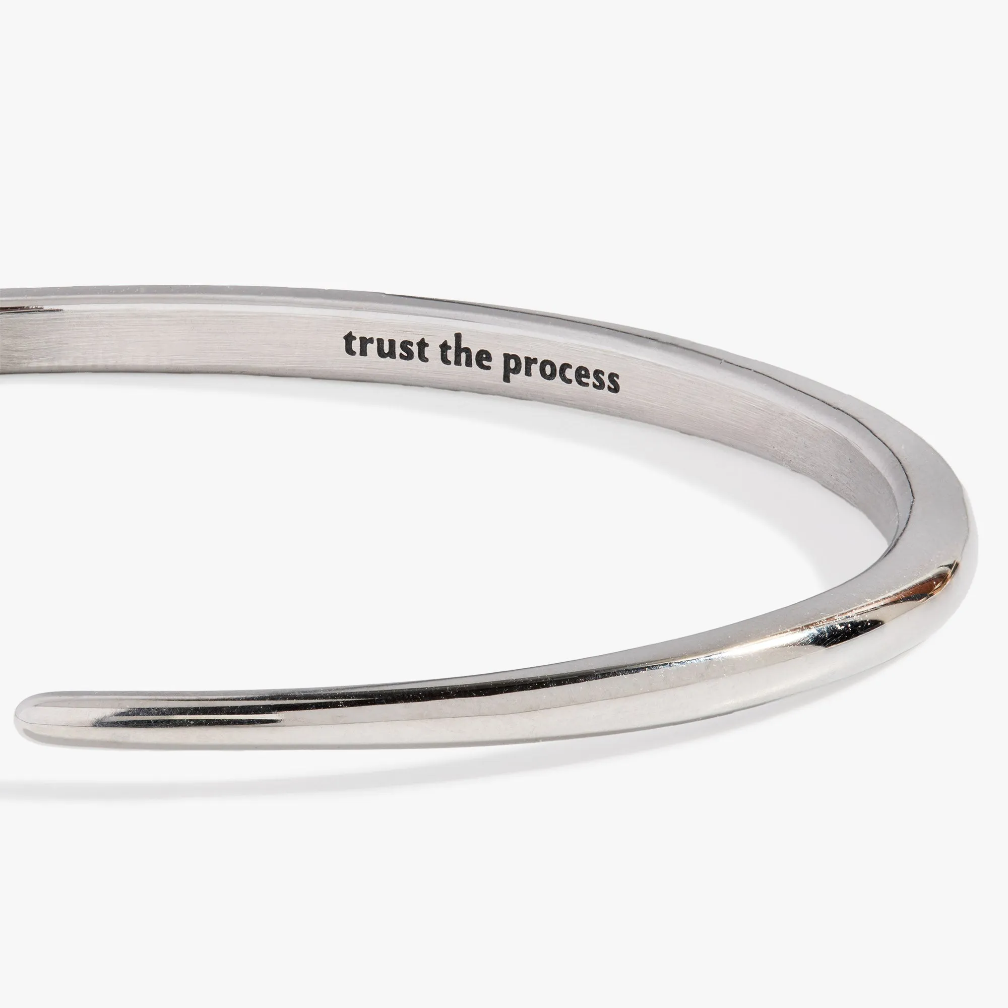 “Trust the Process” Open Tusk Cuff Bracelet sold by Alex and Ani product image thumbnail 2