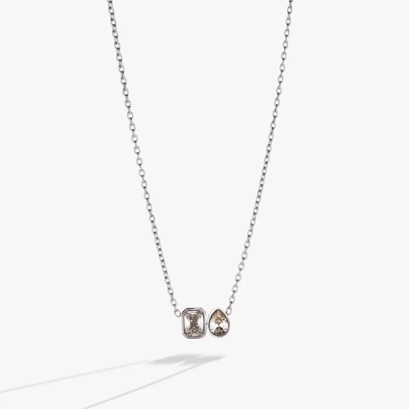 Toi et Moi Two Stone Necklace sold by Alex and Ani