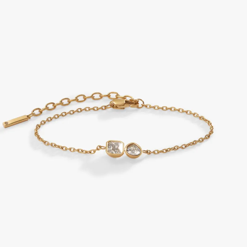 Toi et Moi Two Stone Bracelet sold by Alex and Ani