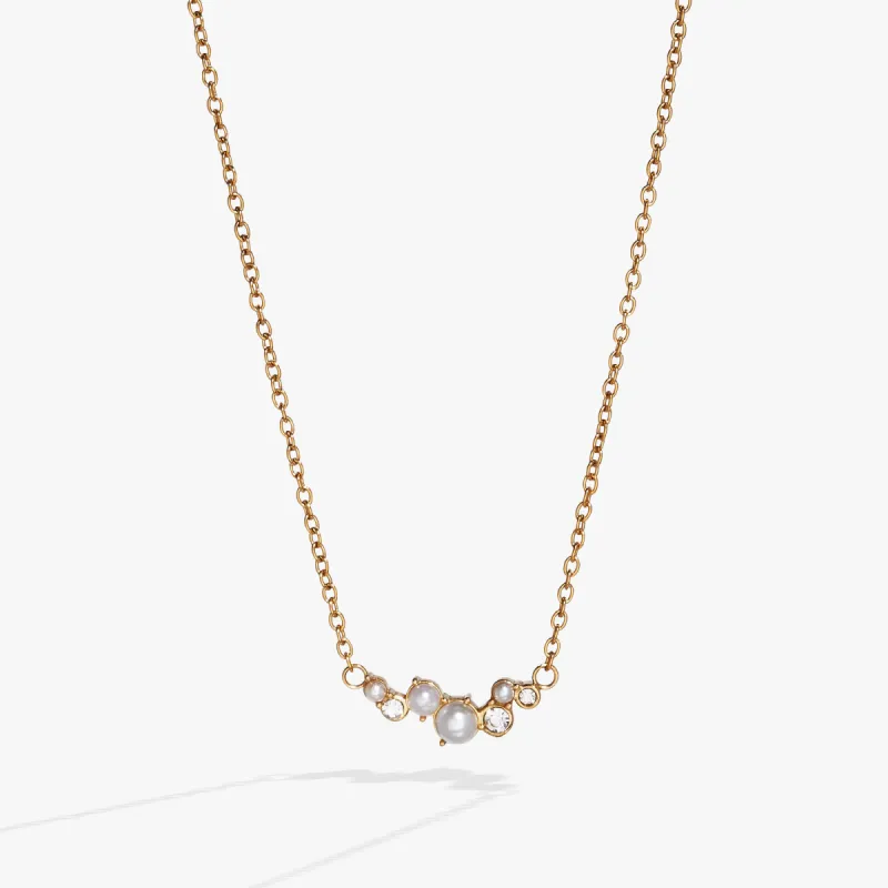 Pearl & Crystal Pendant Necklace sold by Alex and Ani