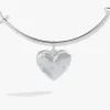 Silver Metal Heart Charm Bangle sold by Alex and Ani