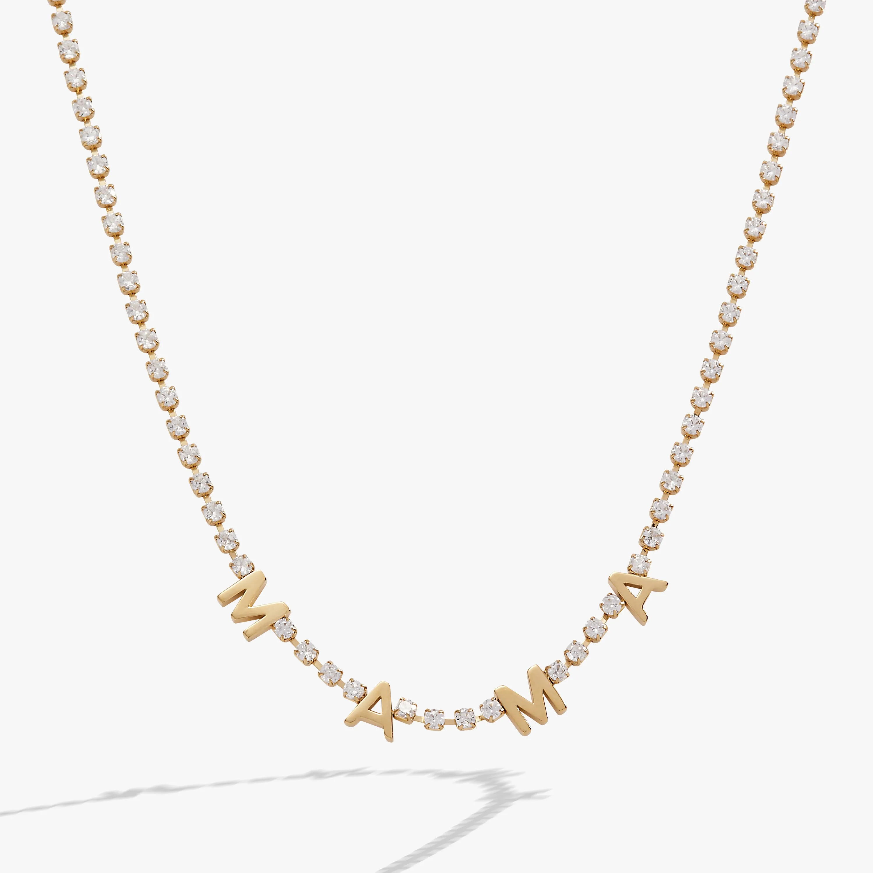 "Mama" Crystal Tennis Necklace sold by Alex and Ani