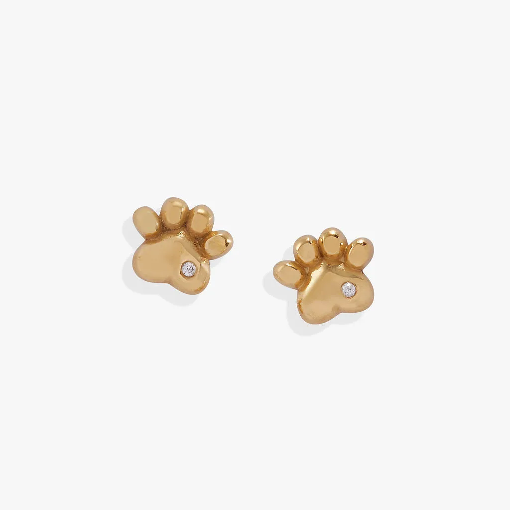 Crystal Paw Mini Stud Earrings sold by Alex and Ani product image thumbnail 2