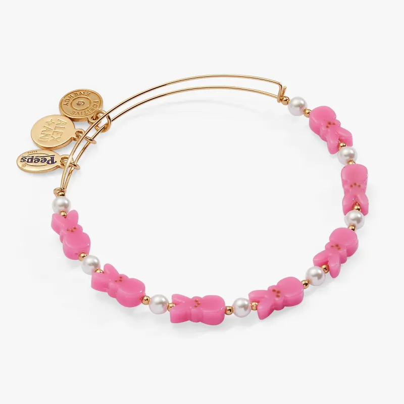 PEEPS® Bunny Beaded Bangle sold by Alex and Ani