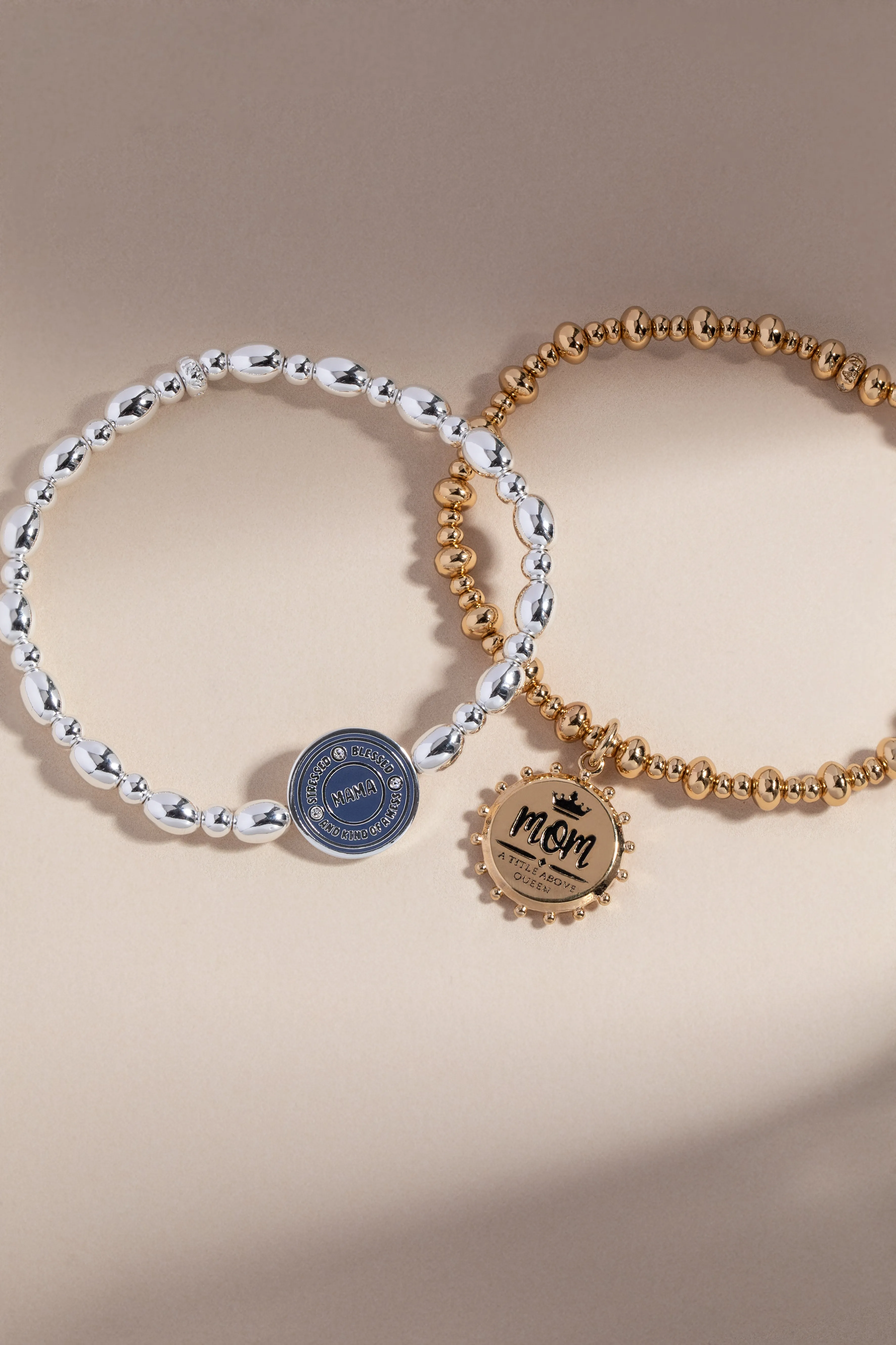 “Mama — Stressed, Blessed and Kind of a Mess” Stretch Bracelet sold by Alex and Ani product image thumbnail 2