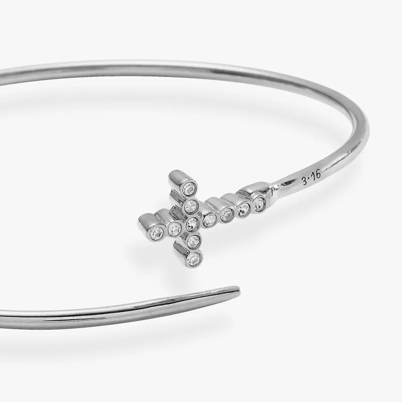 Faith Bespoken Cross Cuff sold by Alex and Ani