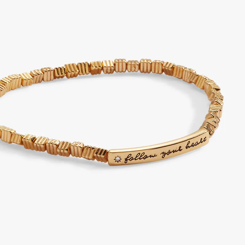 Follow Your Heart Stretch Bracelet sold by Alex and Ani