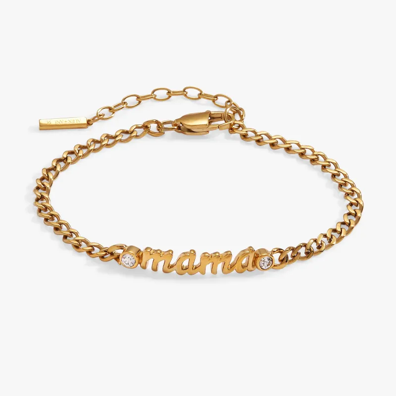 Mama Curb Chain Bracelet sold by Alex and Ani