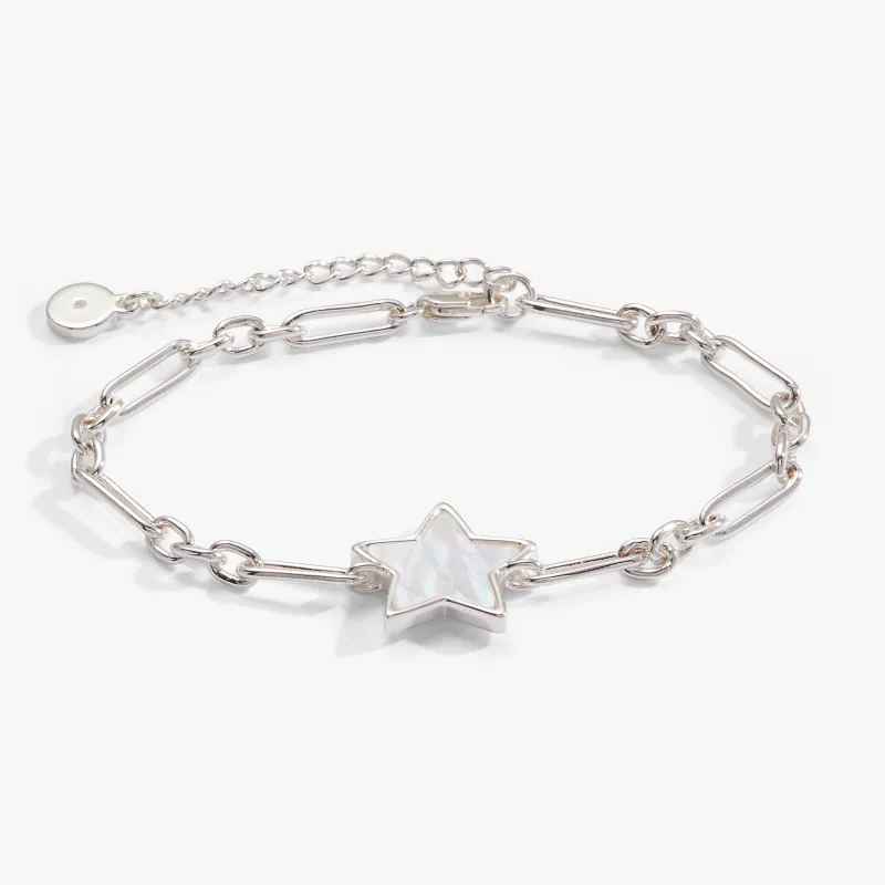 Star Mother of Pearl Adjustable Bracelet made by Alex and Ani