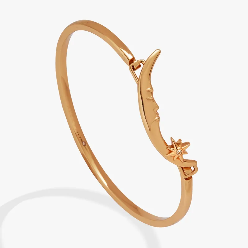 Crescent Moon Tension Bangle sold by Alex and Ani