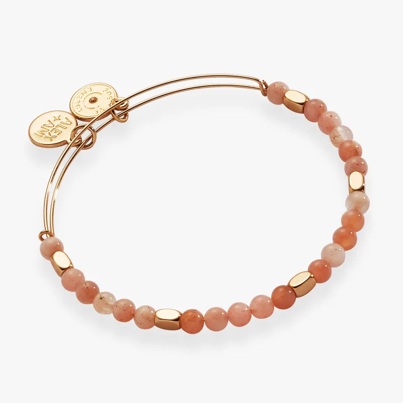 Healing Stone Beaded Bangle Morganite sold by Alex and Ani