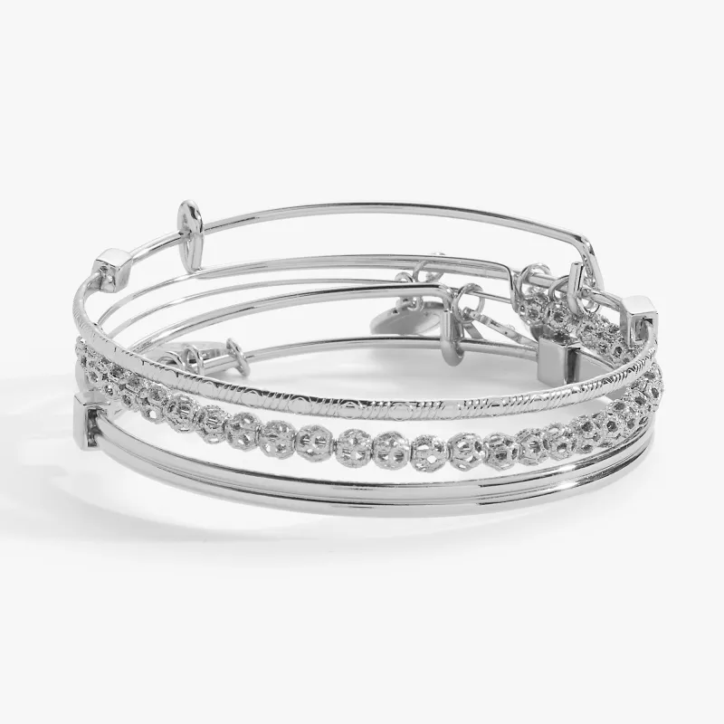 Set of 3 Delicate Textured Bangles sold by Alex and Ani