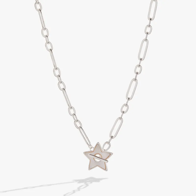 Mother of Pearl Star Toggle Necklace sold by Alex and Ani