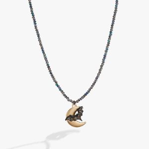Halloween Moon and Bat Necklace sold by Alex and Ani