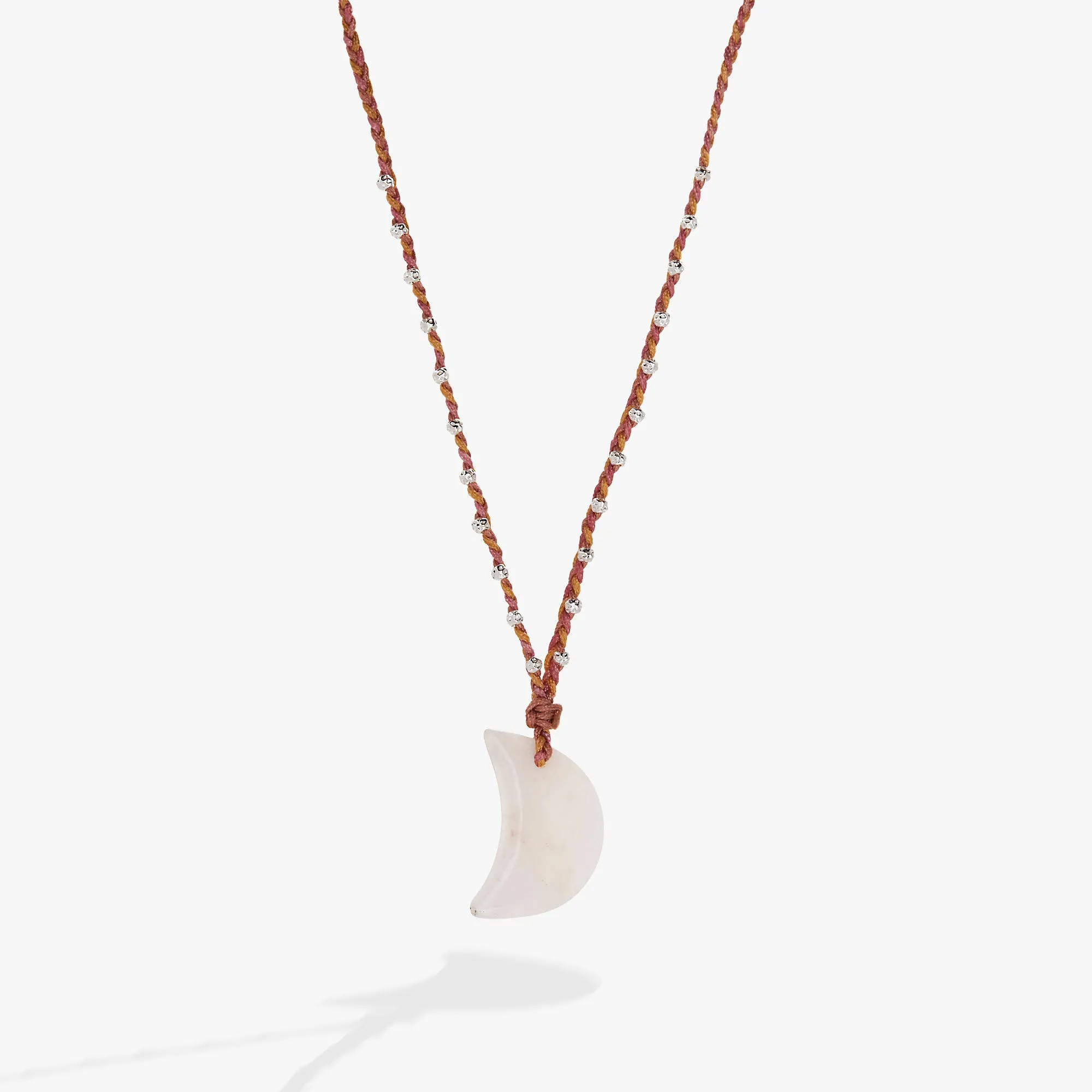 Moon Healing Stone Woven Slider Necklace sold by Alex and Ani