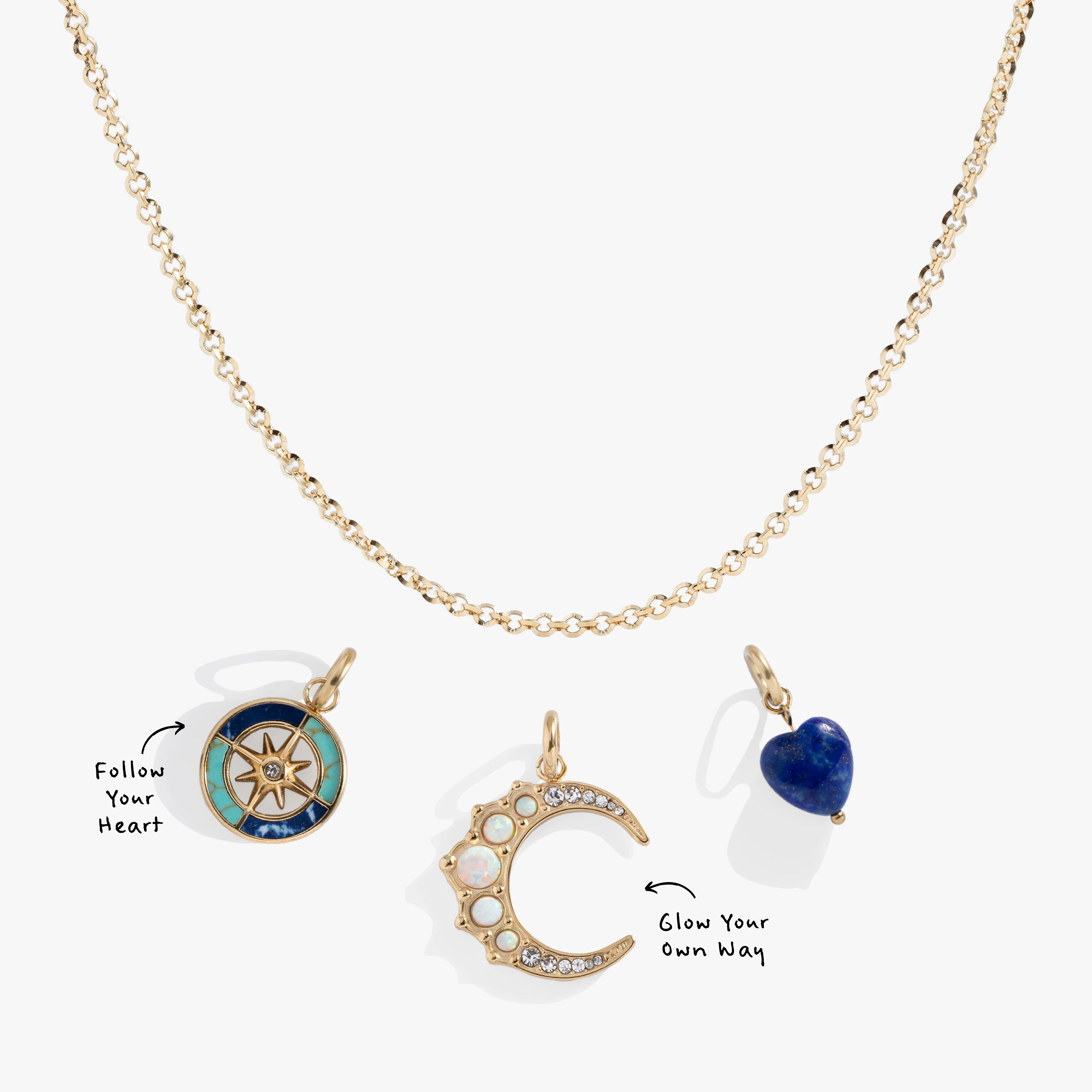 Cosmic Coordinates Necklace Charm Bundle sold by Alex and Ani
