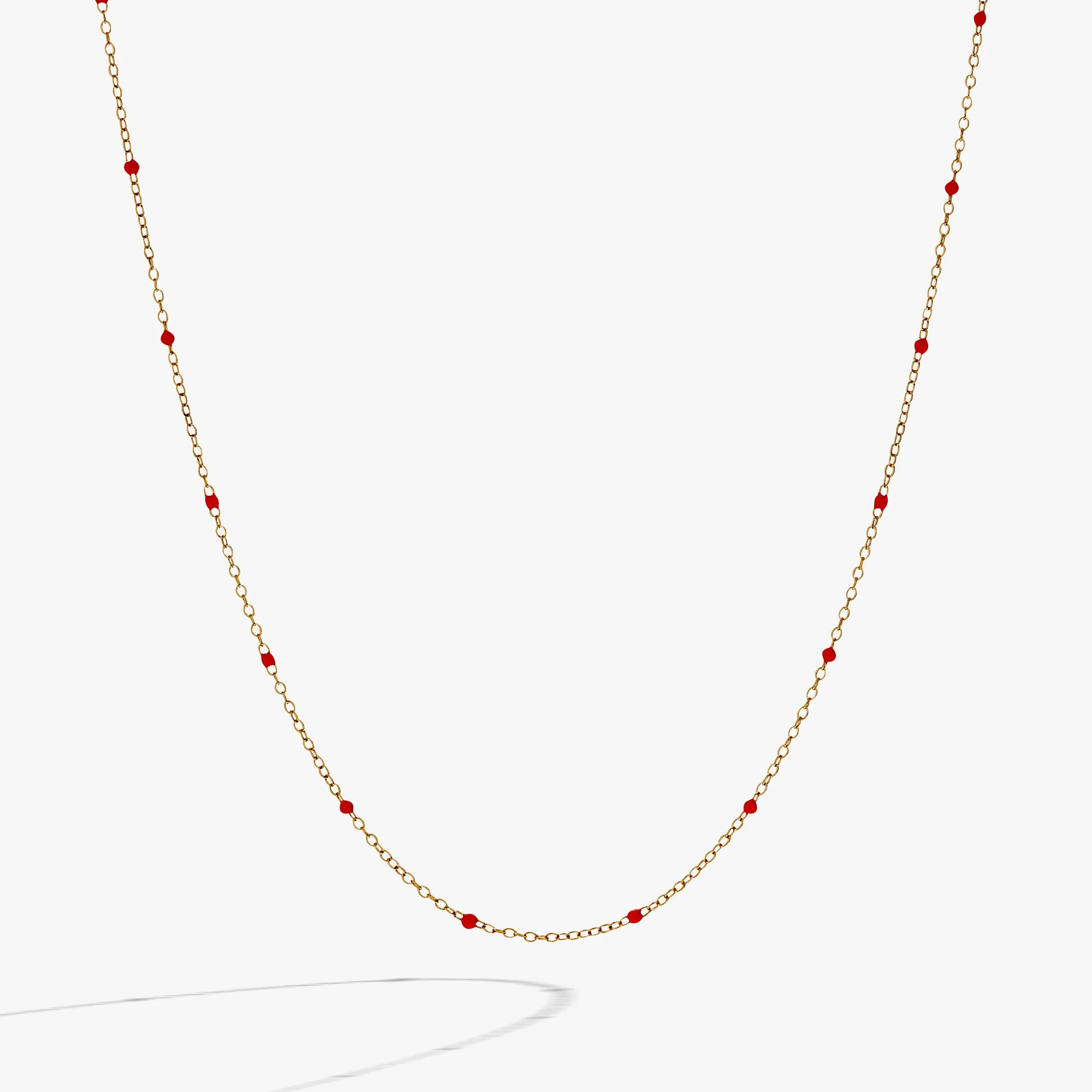 Enamel Coral Red Dot Chain Necklace sold by Alex and Ani product image thumbnail 3