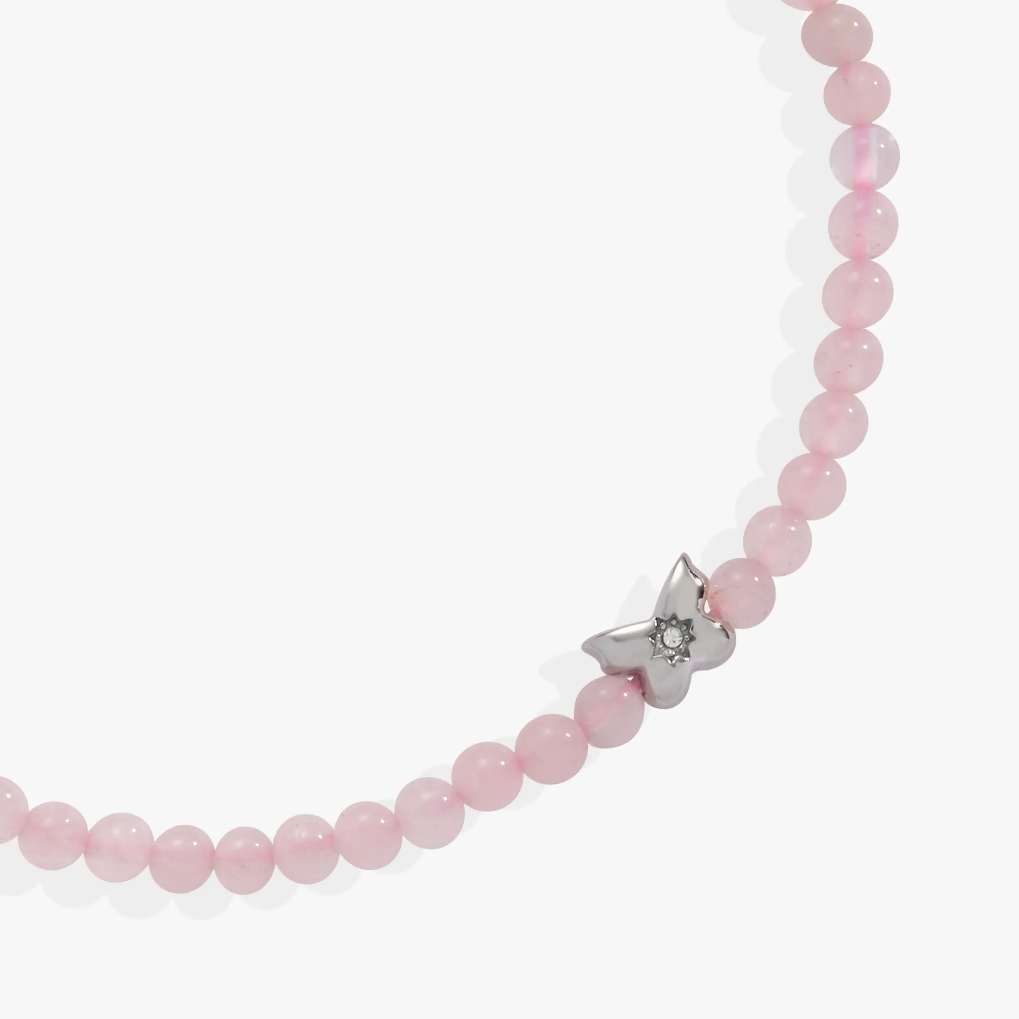 Butterfly Rose Quartz Mini Stretch Bracelet sold by Alex and Ani product image thumbnail 2