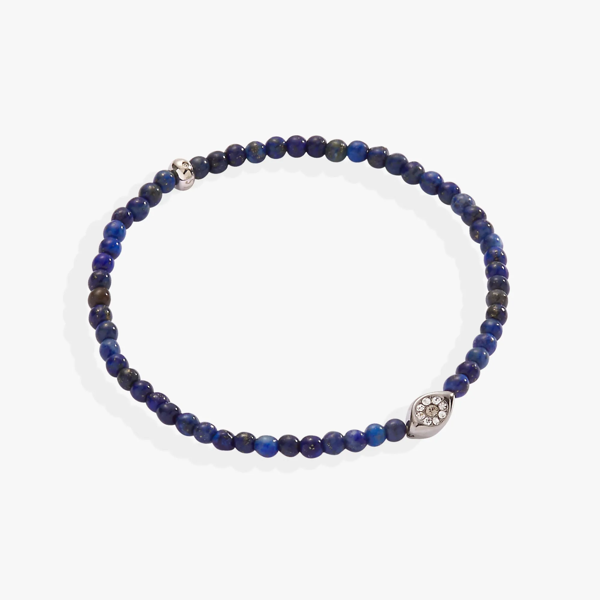 Evil Eye Lapis Mini Stretch Bracelet sold by Alex and Ani