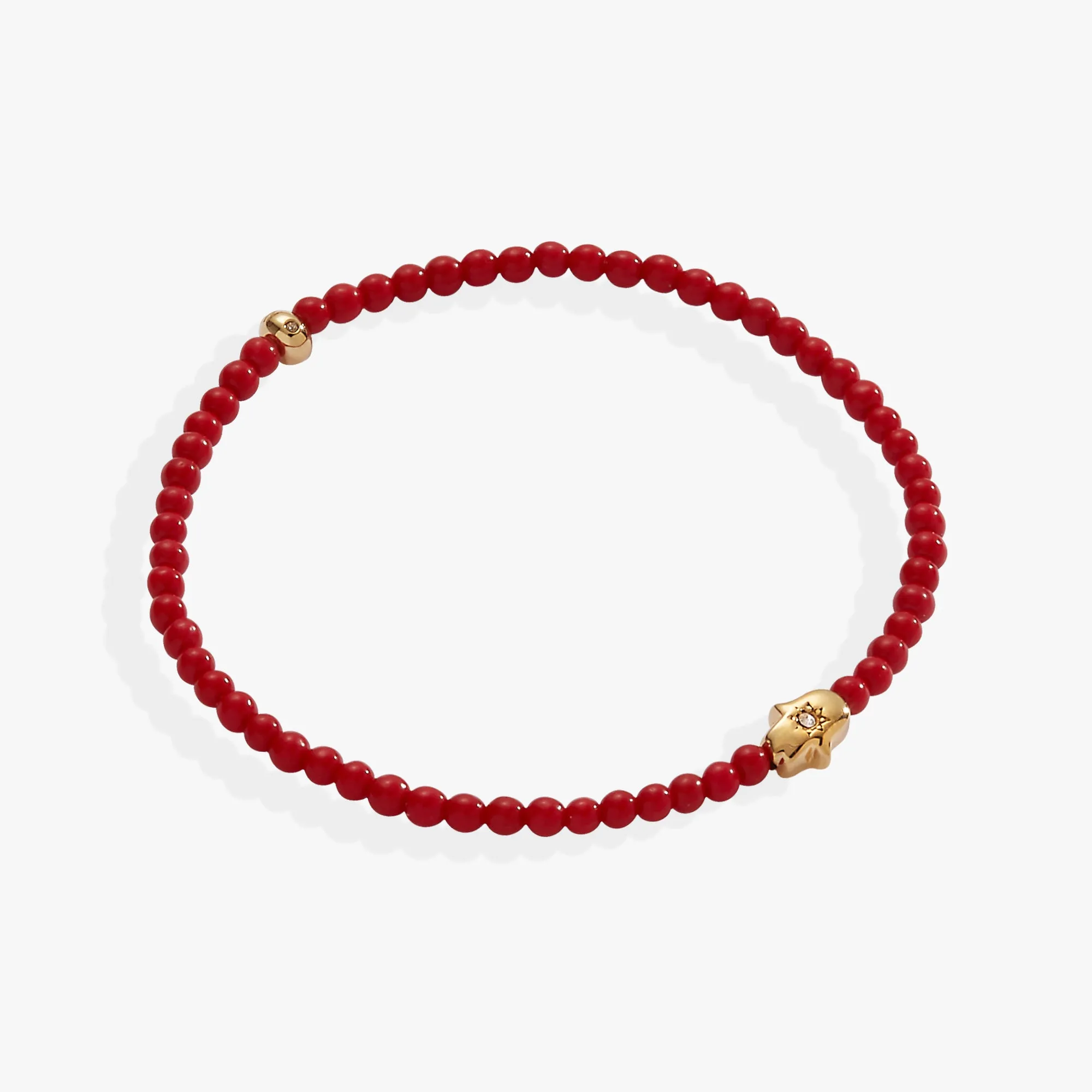 Hamsa Coral Mini Stretch Bracelet sold by Alex and Ani