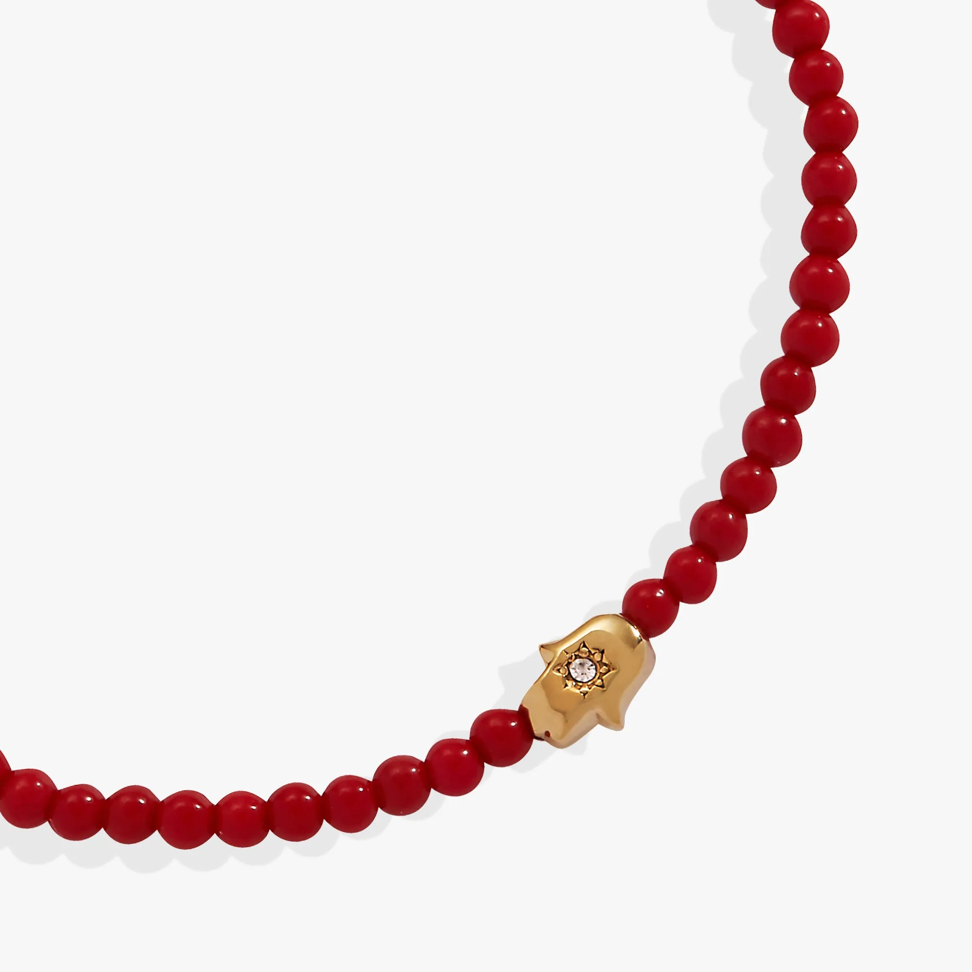 Hamsa Coral Mini Stretch Bracelet sold by Alex and Ani product image thumbnail 2