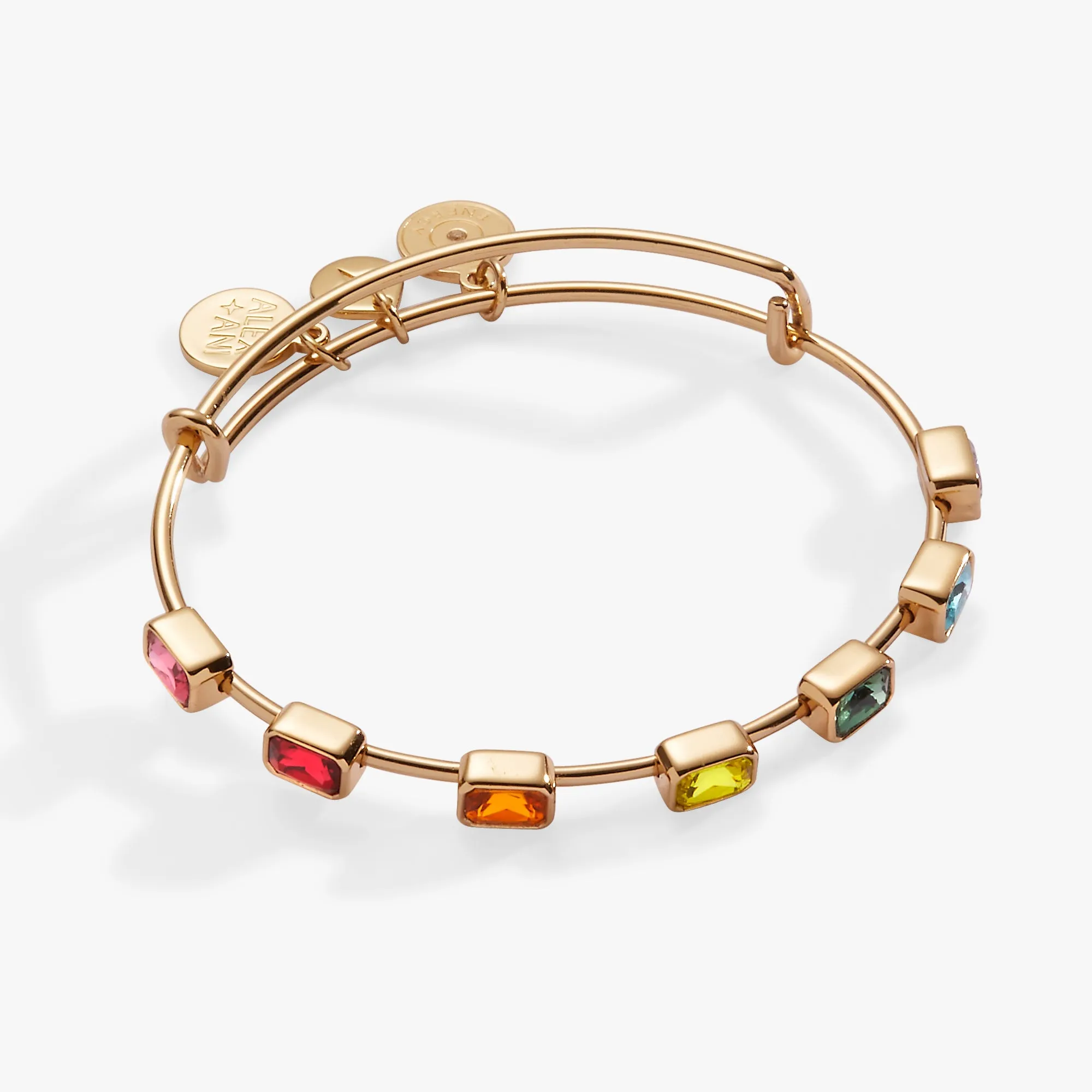 Rainbow In-Line Stone Bangle sold by Alex and Ani product image thumbnail 2