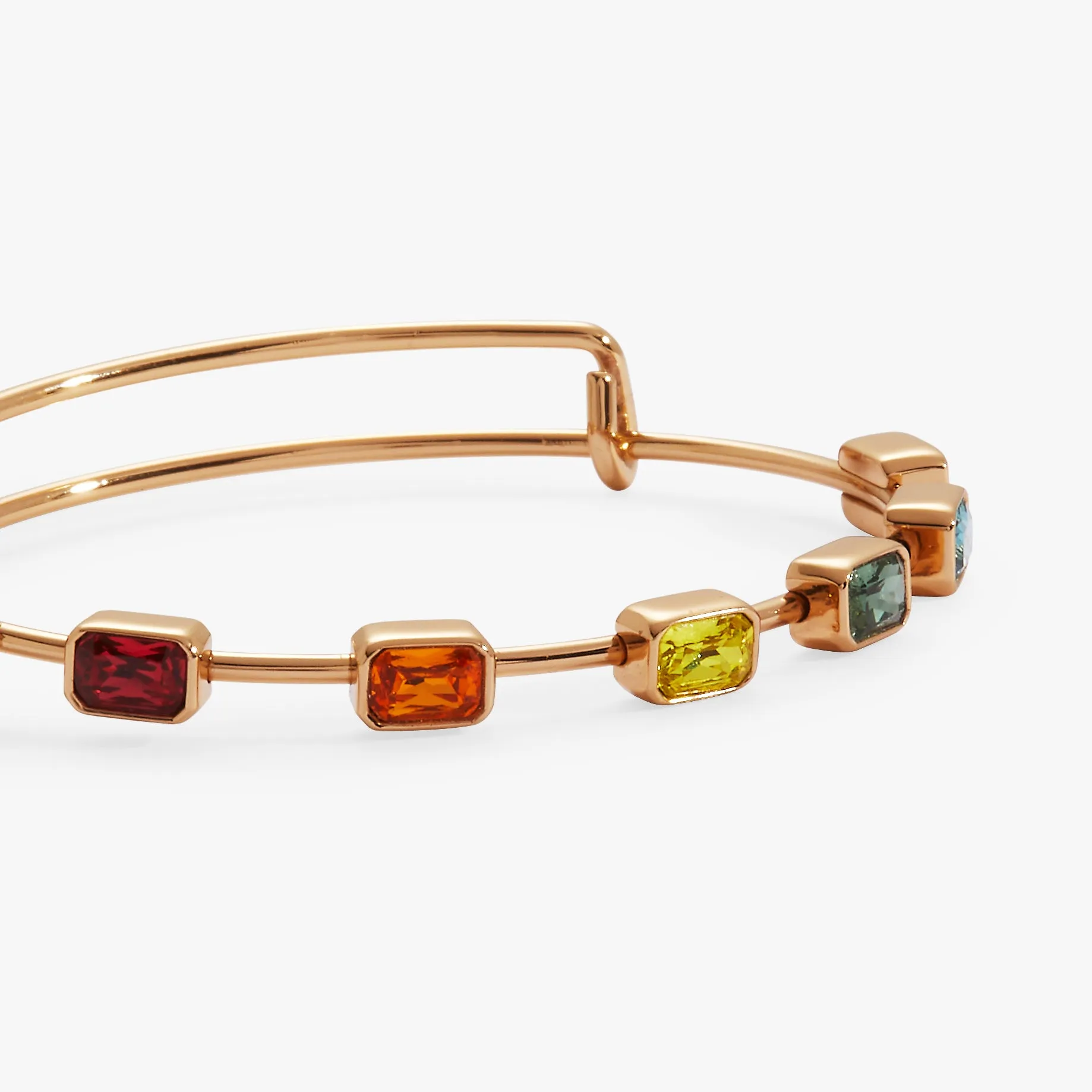 Rainbow In-Line Stone Bangle sold by Alex and Ani