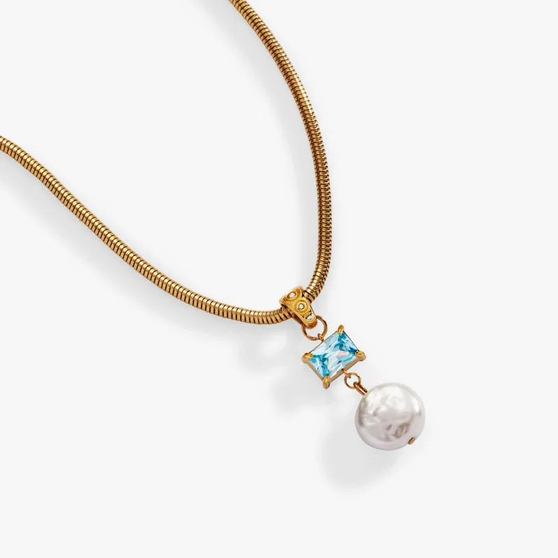 Coin Pearl Drop Pendant Necklace sold by Alex and Ani