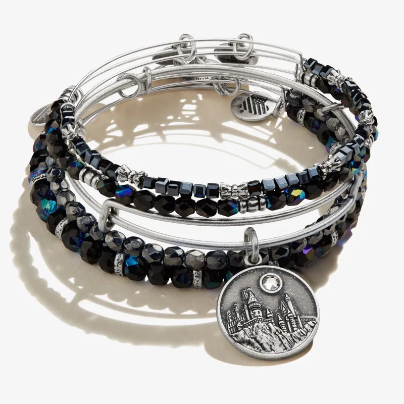 Harry Potter™ Hogwarts Charm + Beaded Bangles, Set of 5 sold by Alex and Ani