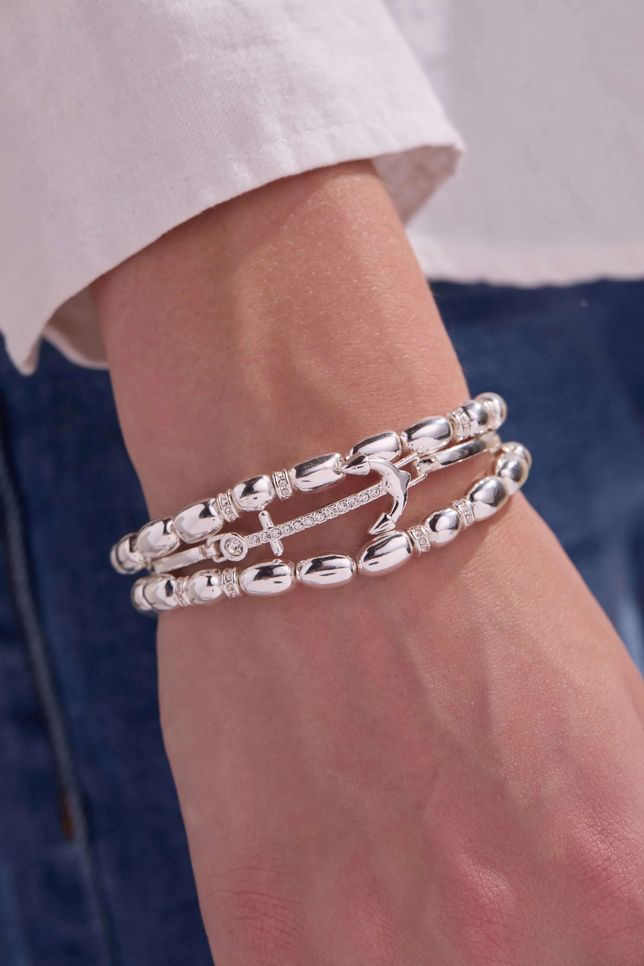 Pave Anchor Tension Bangle sold by Alex and Ani product image thumbnail 2