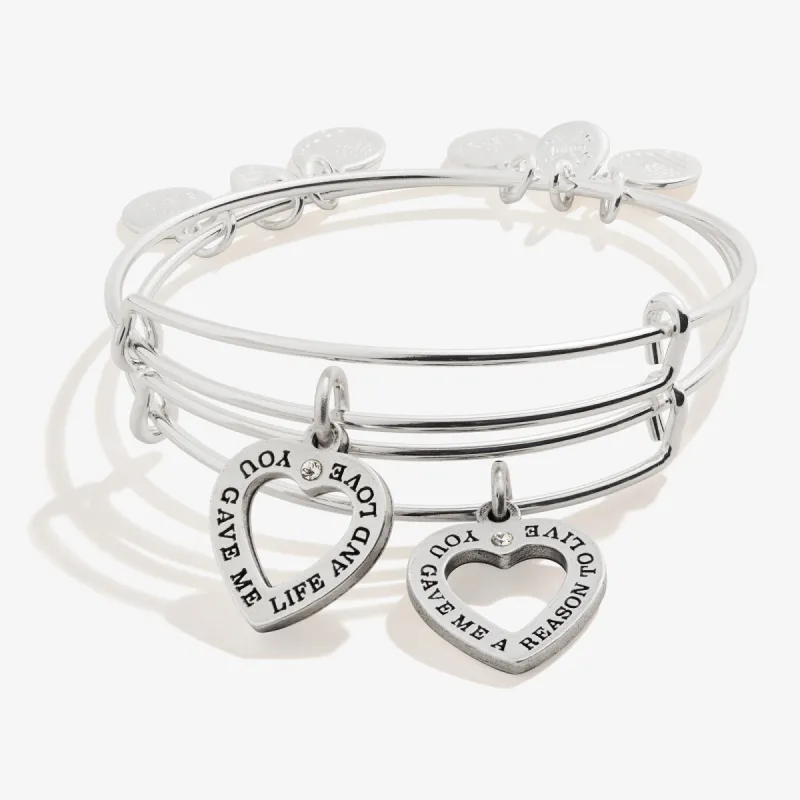 Mom Daughter Charm Bangle Bracelets, Set of 2 sold by Alex and Ani