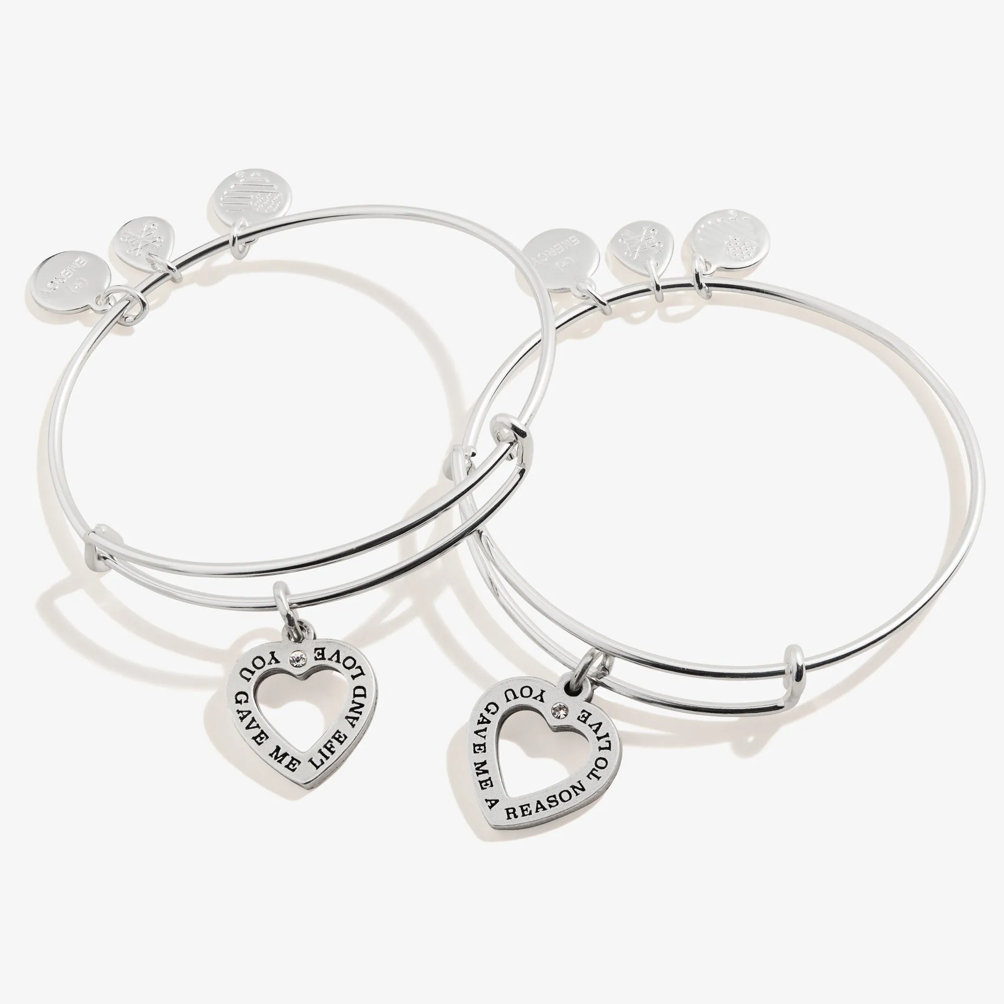 Mom Daughter Charm Bangle Bracelets, Set of 2 sold by Alex and Ani product image thumbnail 2