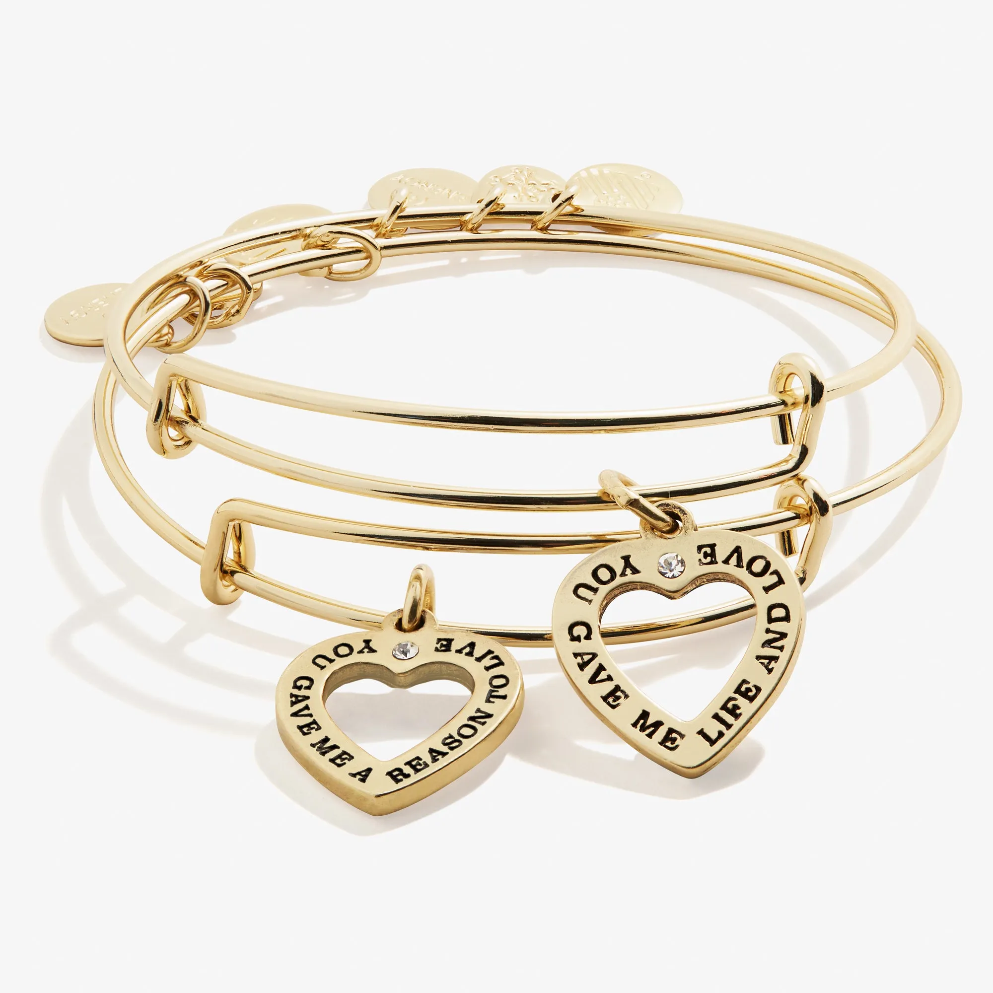 Mom Daughter Charm Bangle Bracelets, Set of 2 sold by Alex and Ani product image thumbnail 4
