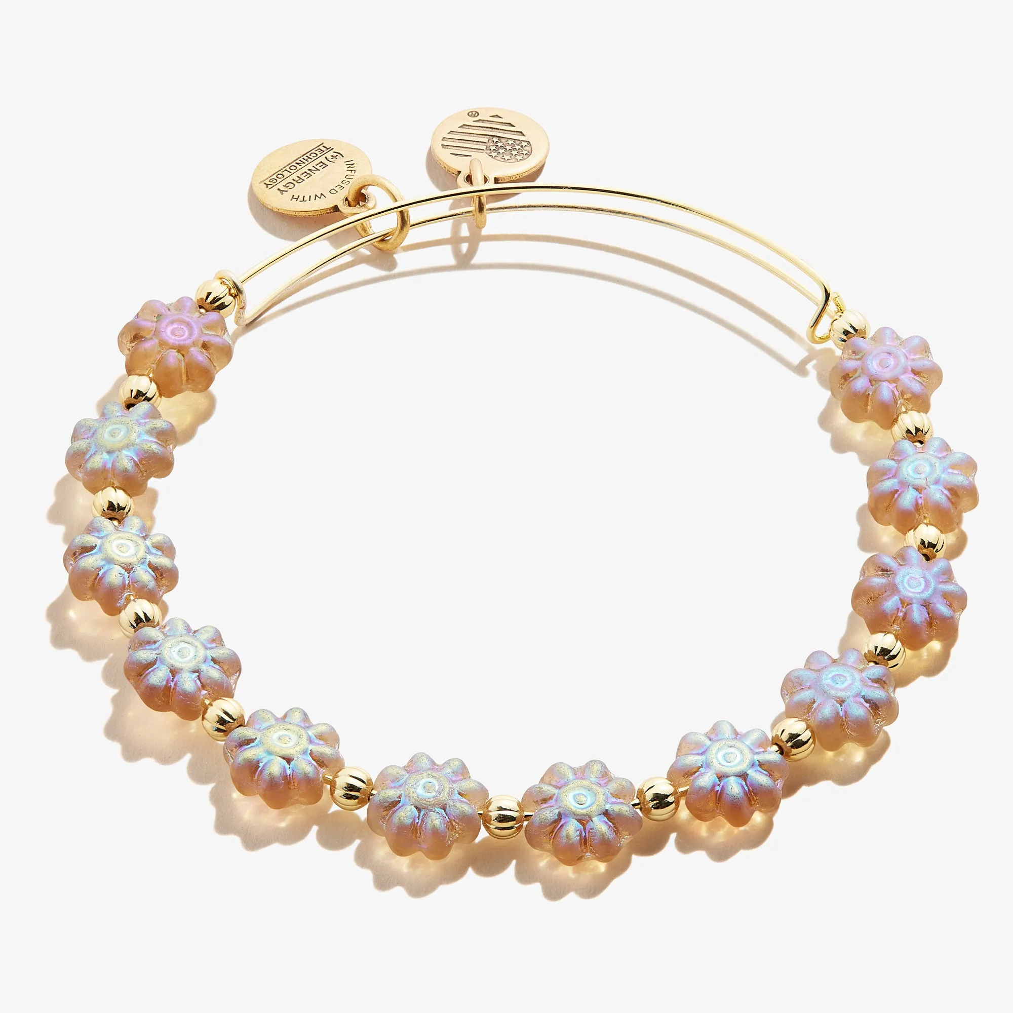 Daisy Beaded Charm Bangle, Iridescent sold by Alex and Ani product image thumbnail 3