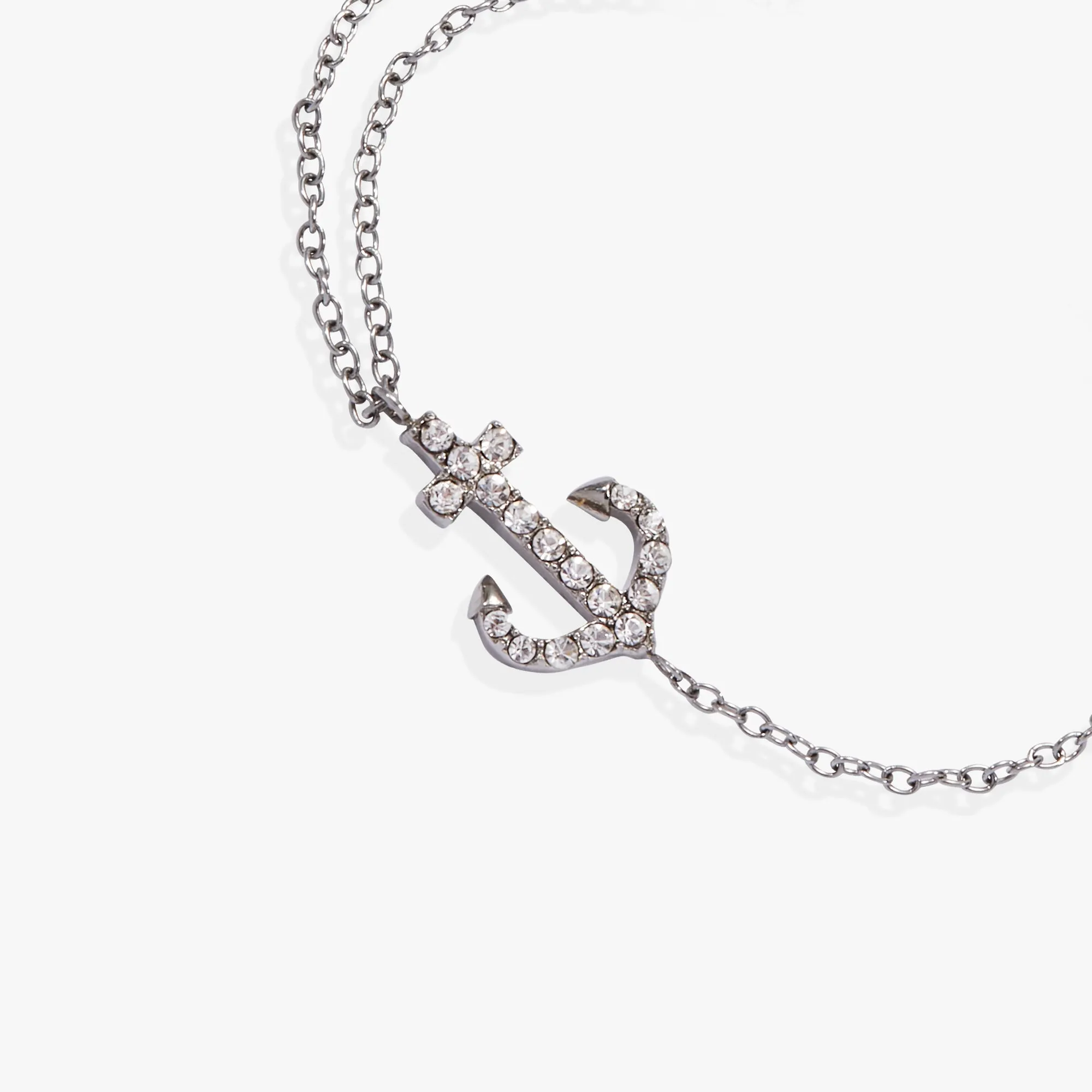 Pave Anchor Pull Chain Bracelet sold by Alex and Ani product image thumbnail 3