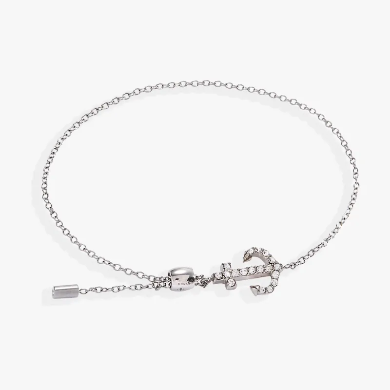 Pave Anchor Pull Chain Bracelet sold by Alex and Ani