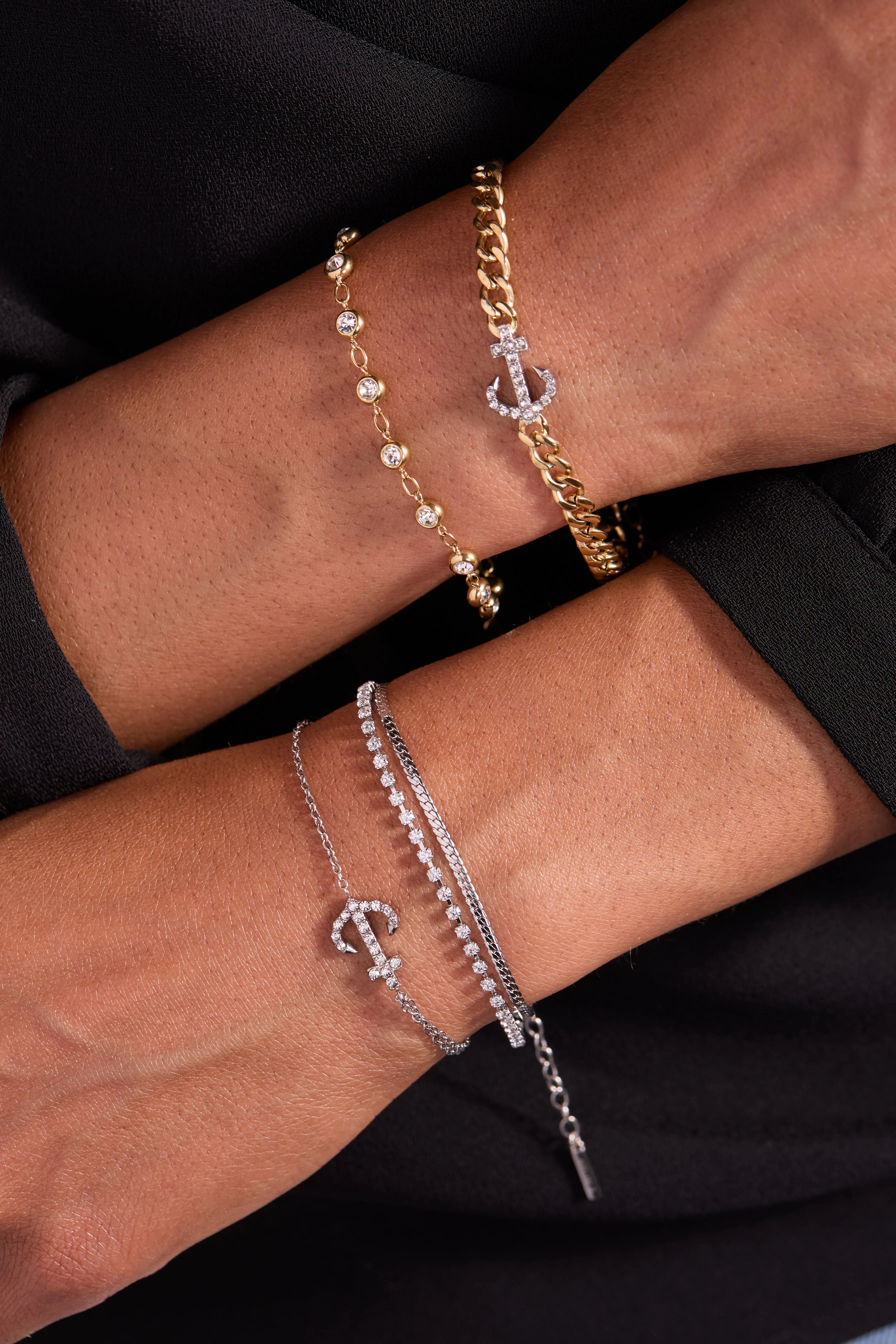 Pave Anchor Pull Chain Bracelet sold by Alex and Ani product image thumbnail 2