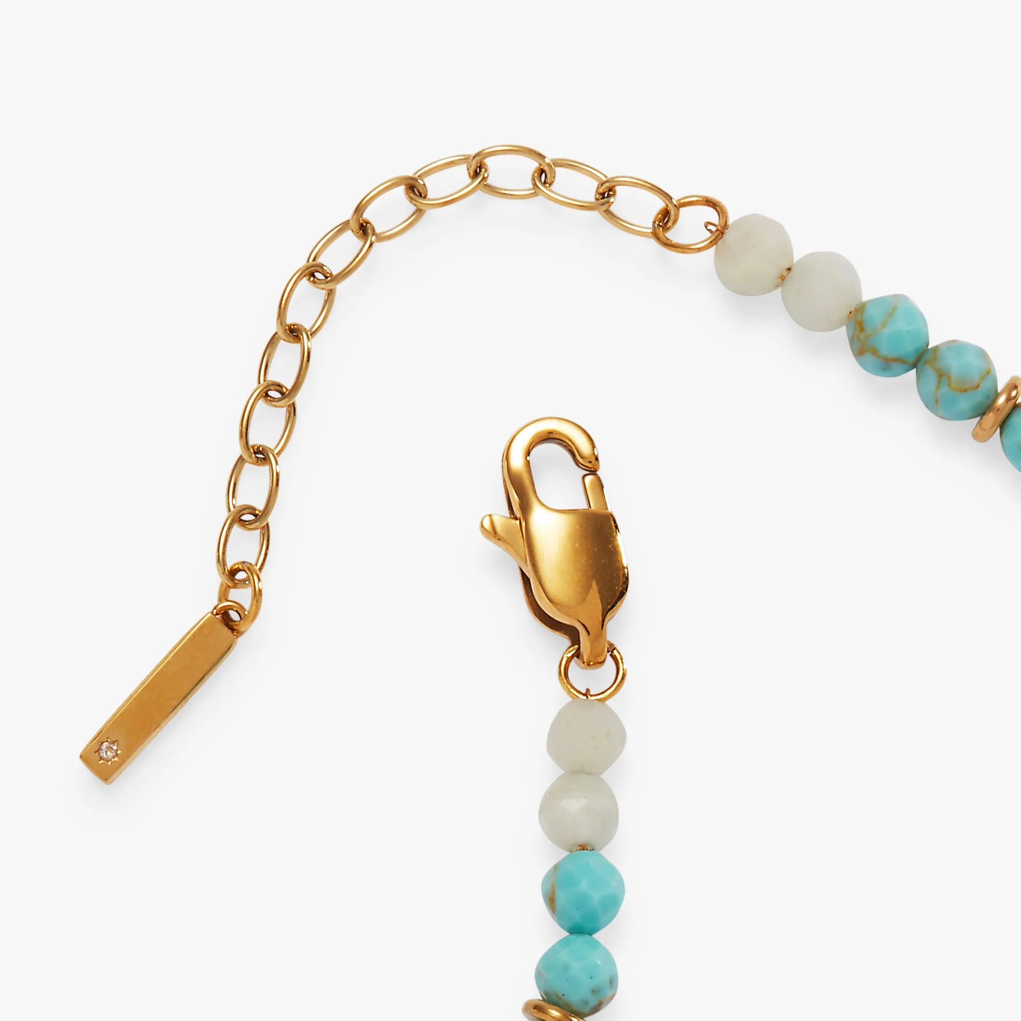 Turquoise Ombre Semi-Precious Beaded Anklet sold by Alex and Ani product image thumbnail 3