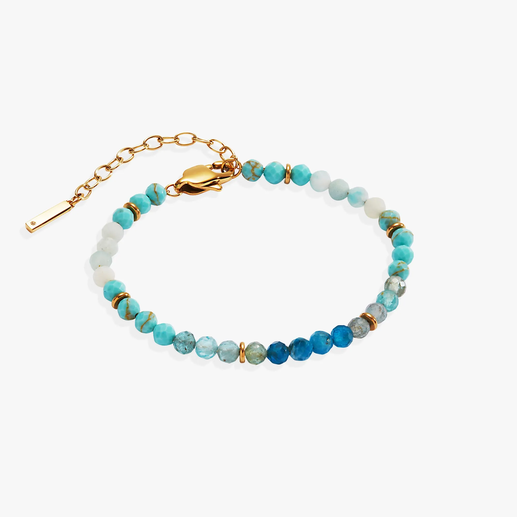 Turquoise Ombre Semi-Precious Beaded Bracelet sold by Alex and Ani